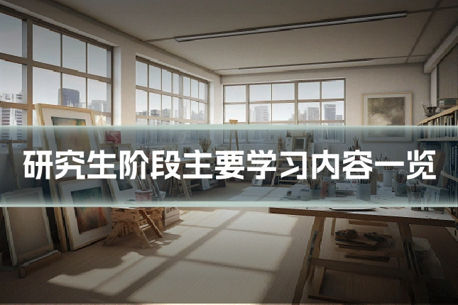 研究生阶段主要学习内容一览