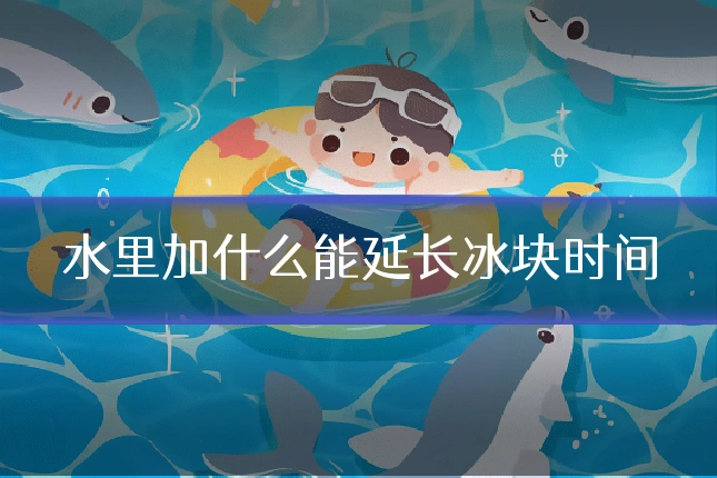 水里加什么能延长冰块时间