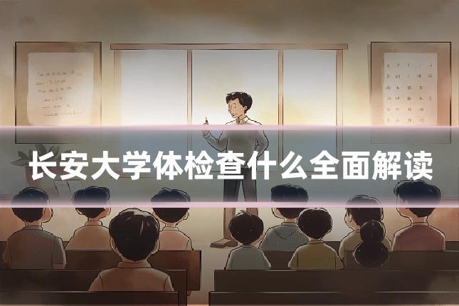 长安大学体检查什么全面解读