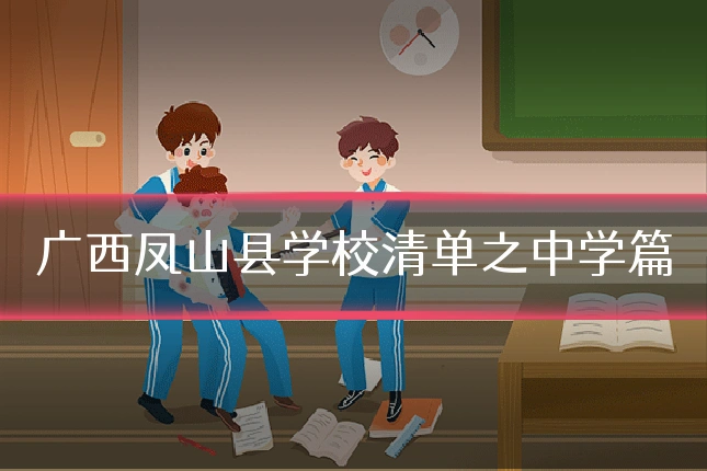 广西凤山县学校清单之中学篇