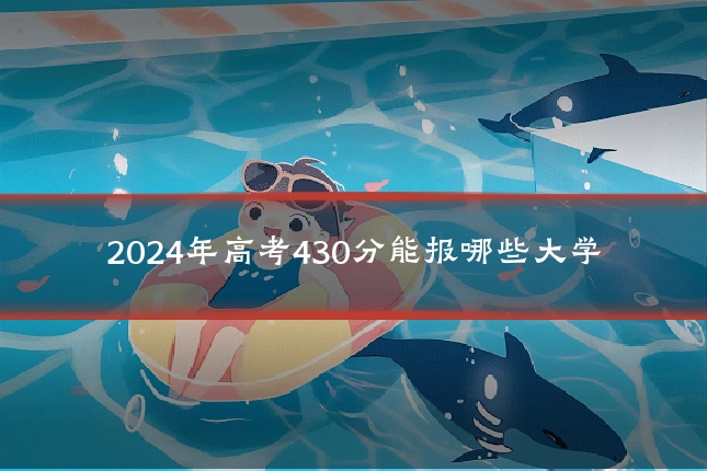 2024年高考430分能报哪些大学