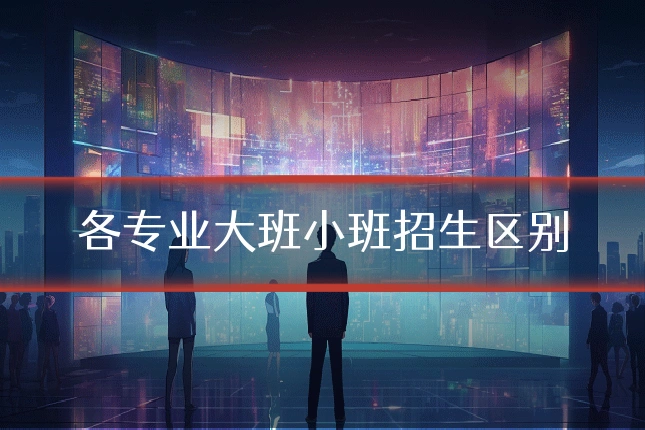 各专业大班小班招生区别