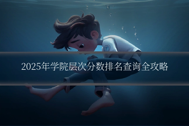 2025年学院层次分数排名查询全攻略