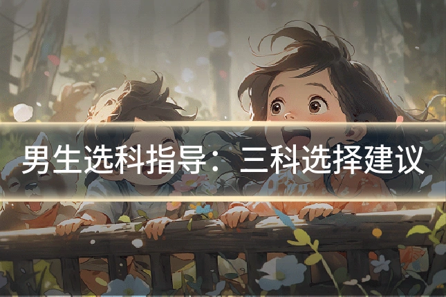男生选科指导：三科选择建议