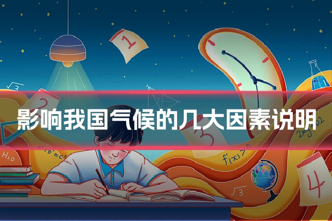 影响我国气候的几大因素说明