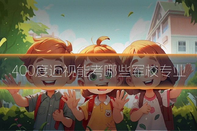 400度近视能考哪些军校专业
