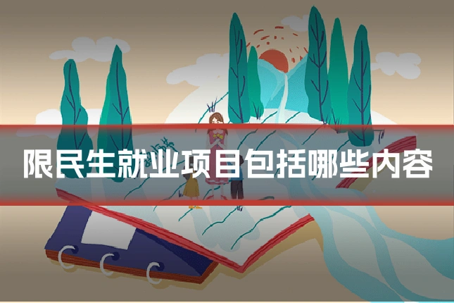 限民生就业项目包括哪些内容