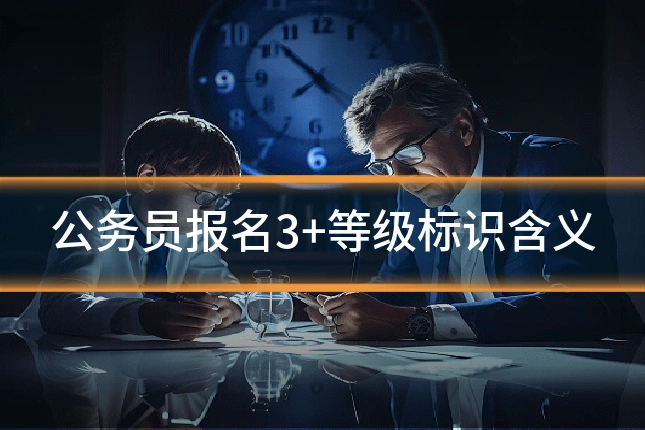 公务员报名3+等级标识含义