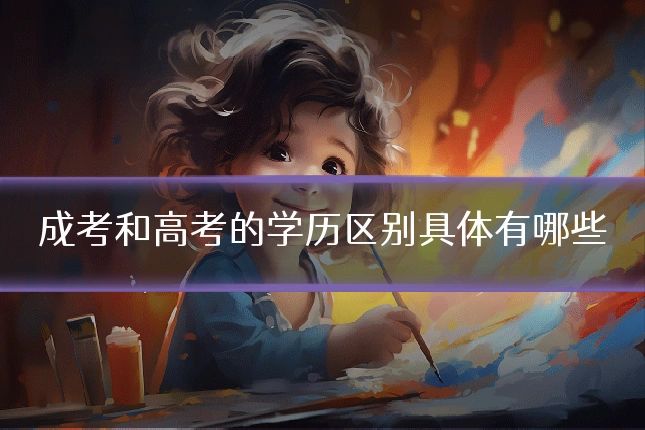 成考和高考的学历区别具体有哪些