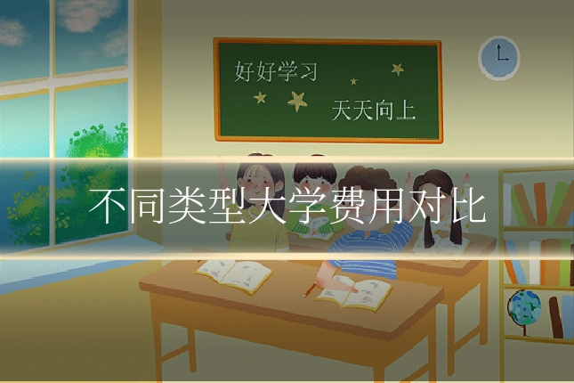 不同类型大学费用对比