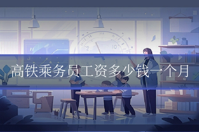 高铁乘务员工资多少钱一个月