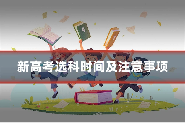 新高考选科时间及注意事项