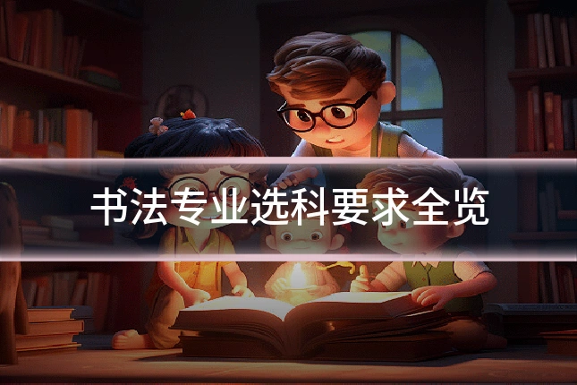 书法专业选科要求全览