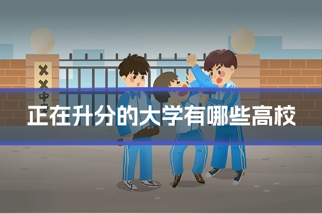 正在升分的大学有哪些高校