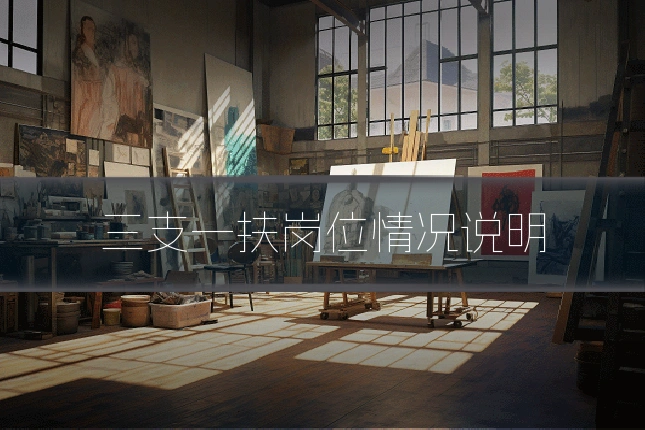 三支一扶岗位情况说明