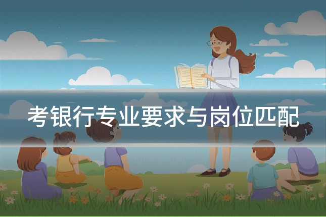 考银行专业要求与岗位匹配