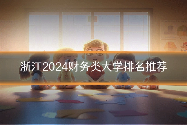 浙江2024财务类大学排名推荐