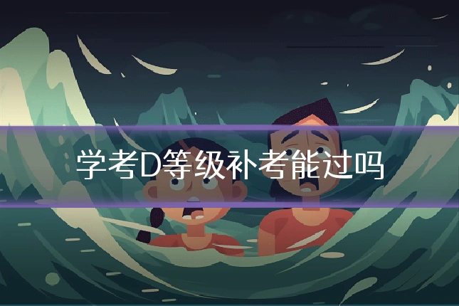 学考D等级补考能过吗