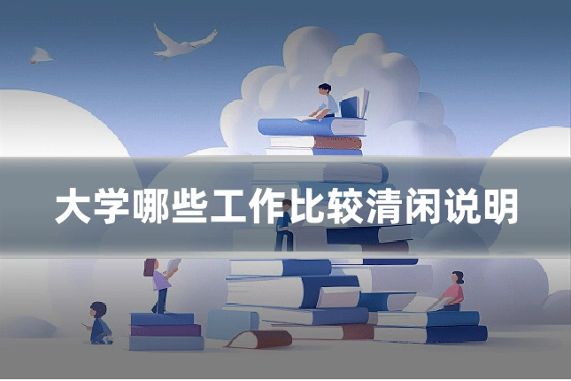 大学哪些工作比较清闲说明