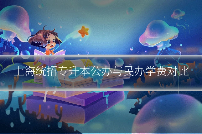 上海统招专升本公办与民办学费对比