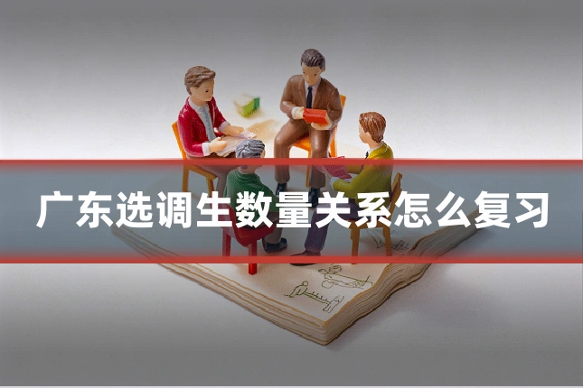 广东选调生数量关系怎么复习