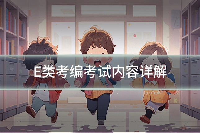 E类考编考试内容详解