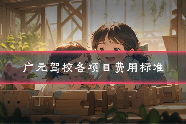 广元驾校各项目费用标准