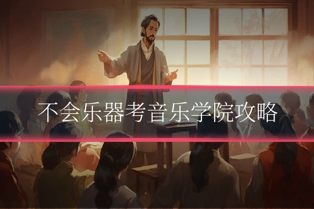 不会乐器考音乐学院攻略