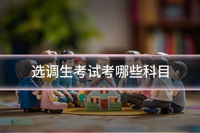 选调生考试考哪些科目