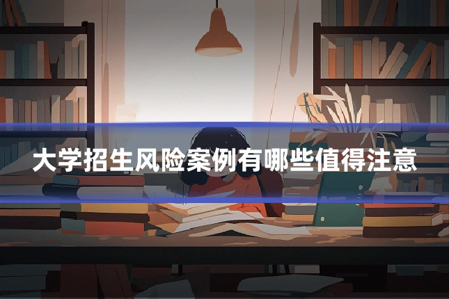 大学招生风险案例有哪些值得注意