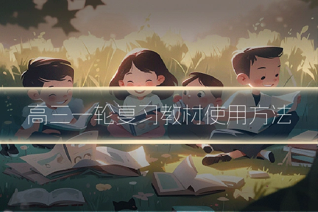 高三一轮复习教材使用方法