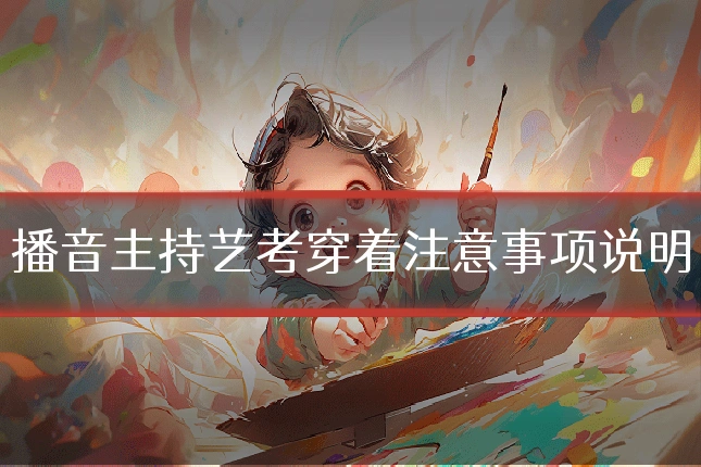 播音主持艺考穿着注意事项说明