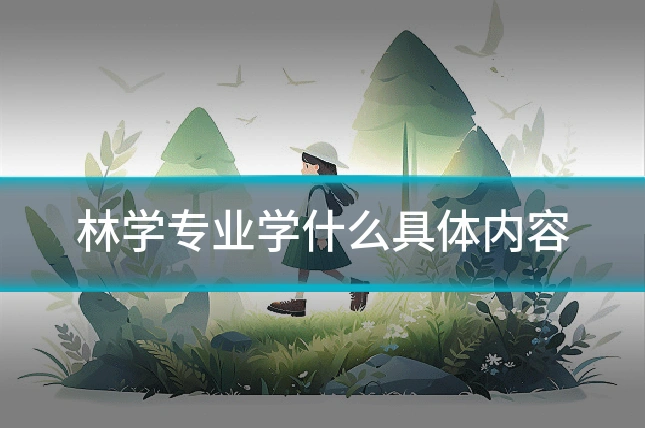 林学专业学什么具体内容