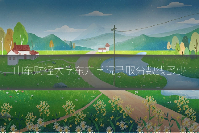 山东财经大学东方学院录取分数线多少