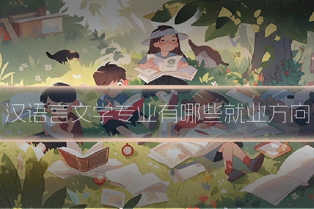 汉语言文学专业有哪些就业方向