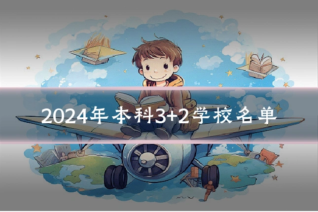 2024年本科3+2学校名单
