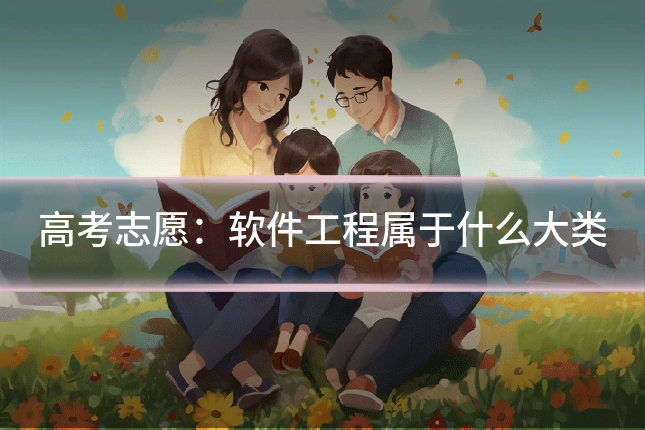高考志愿：软件工程属于什么大类