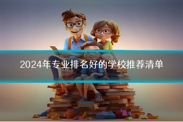 2024年专业排名好的学校推荐清单