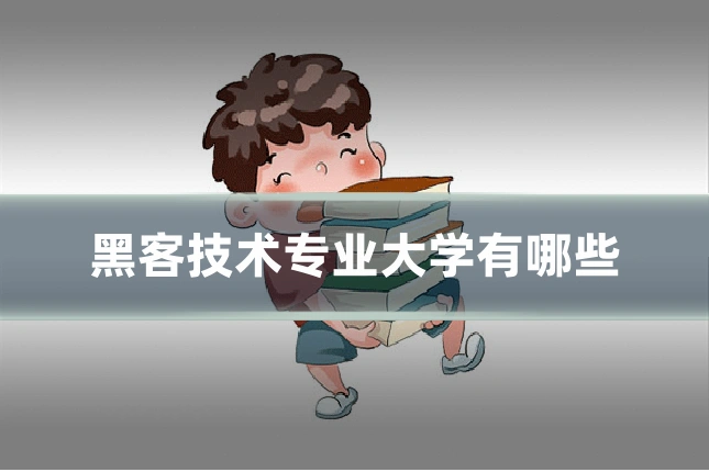 黑客技术专业大学有哪些
