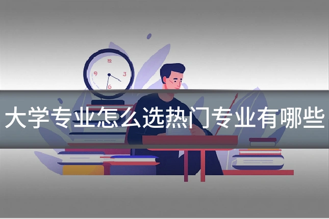 大学专业怎么选热门专业有哪些