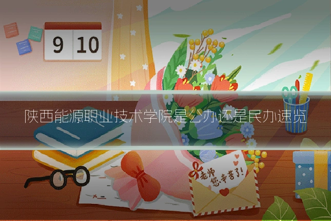 陕西能源职业技术学院是公办还是民办速览