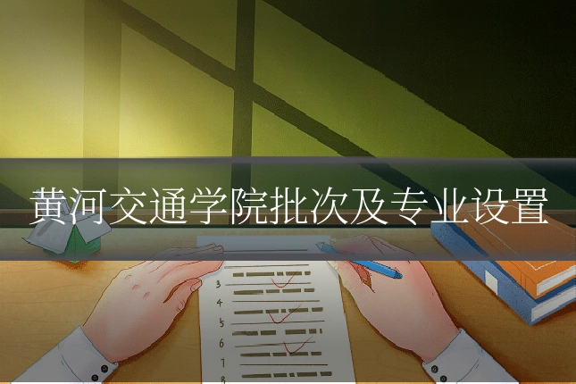 黄河交通学院批次及专业设置