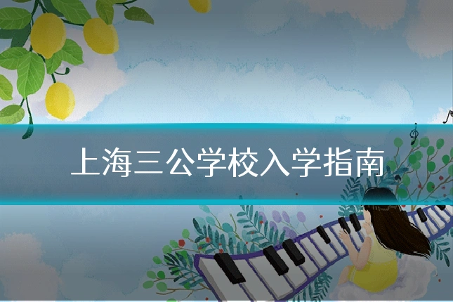 上海三公学校入学指南