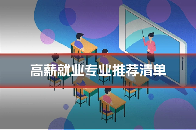 高薪就业专业推荐清单