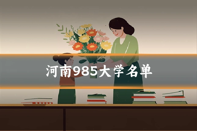河南985大学名单