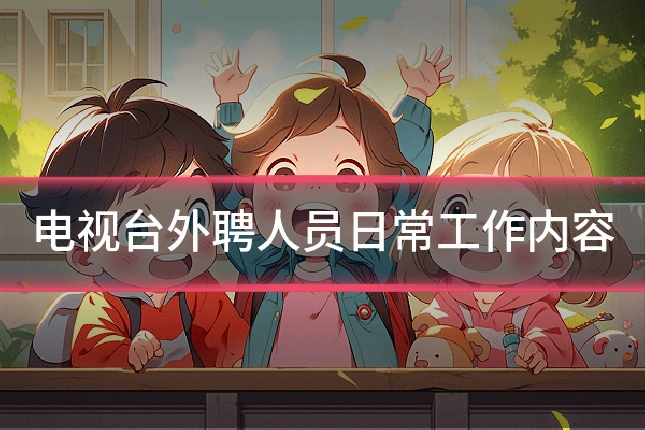 电视台外聘人员日常工作内容