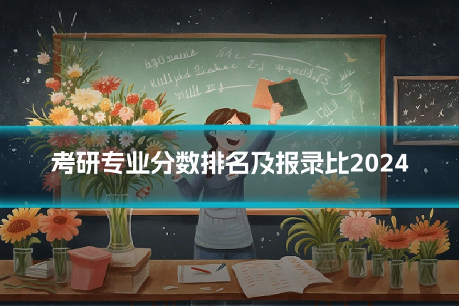 考研专业分数排名及报录比2024
