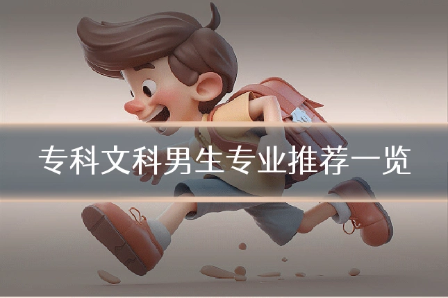 专科文科男生专业推荐一览