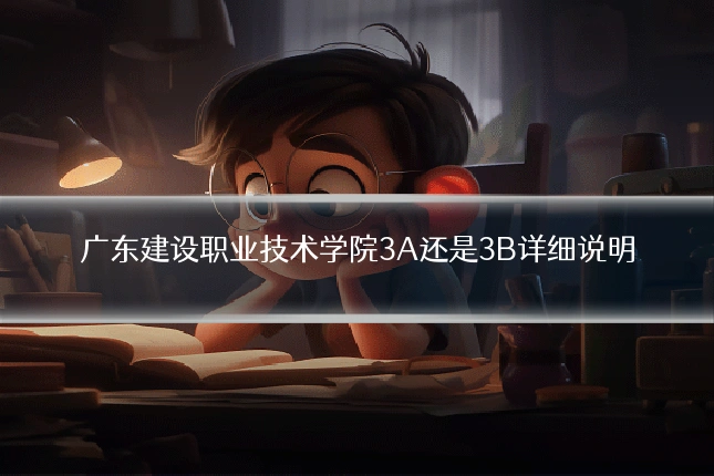 广东建设职业技术学院3A还是3B详细说明