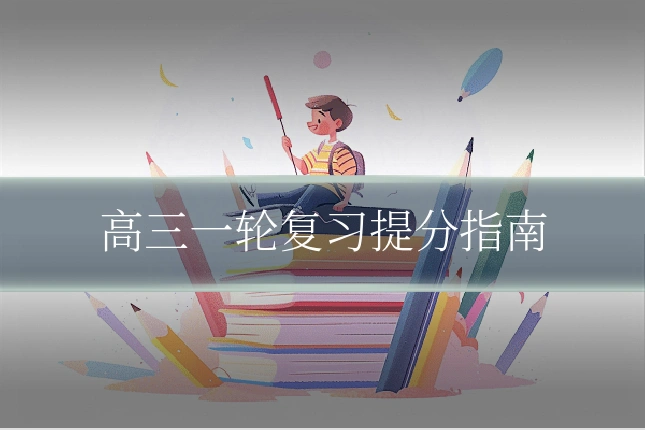 高三一轮复习提分指南